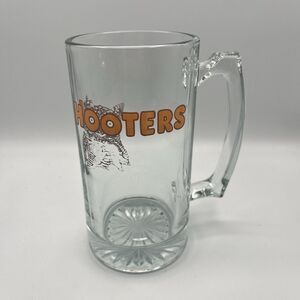 Hooters Logo Large Beer Glass Bar Mug 24 OZ Owl Stein Mancave Vintage